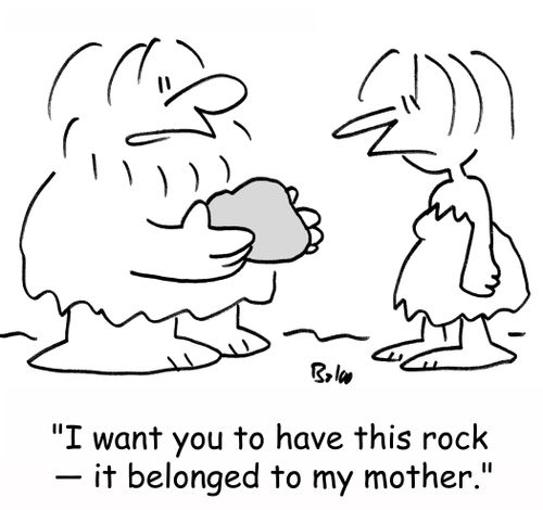 'I want you to have this rock-- it belonged to my mother.'