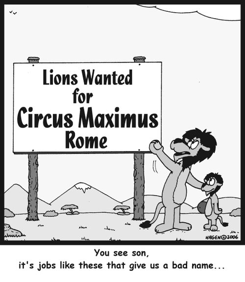 'You see son, it's jobs like these that give us a bad name...'