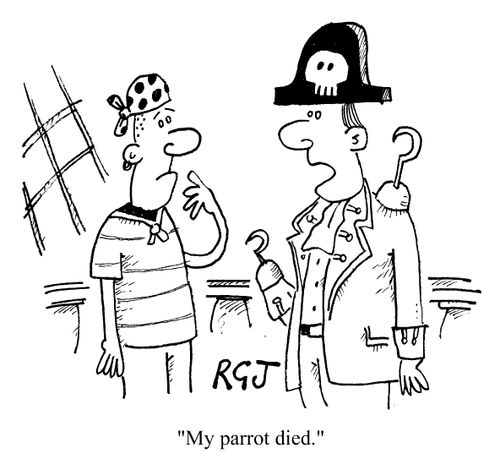 My parrot died.