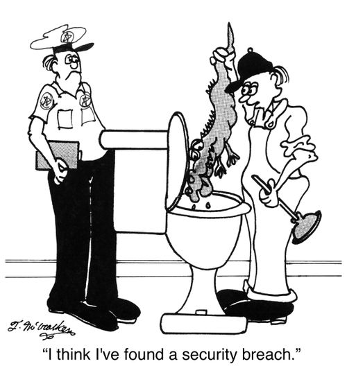 'I think I've found a security breach.'