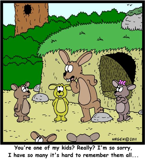 'You're one of my kids? Really? I'm so sorry, I have so many it's hard to remember them all...'