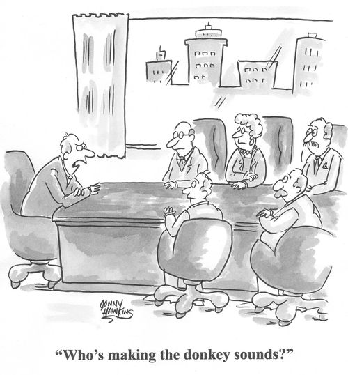Business leader to group: 'Who's making the donkey sounds?'