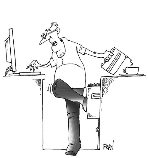 Multi-tasking.