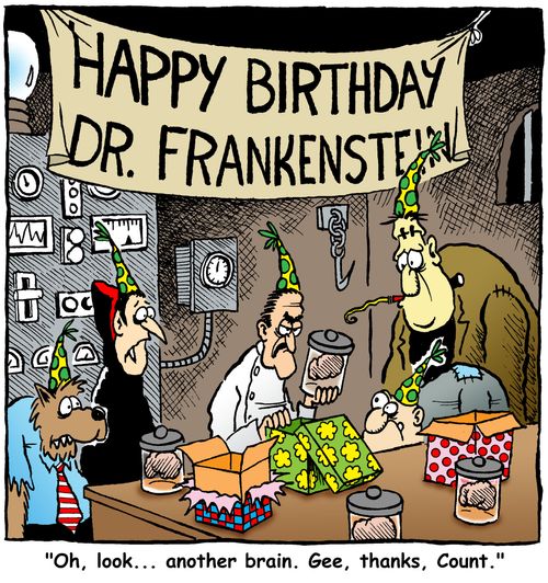 'Oh, look... another brain. Gee, Thanks, Count.'