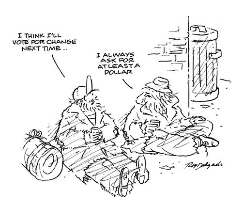 'I think I'll vote for change next time...'
