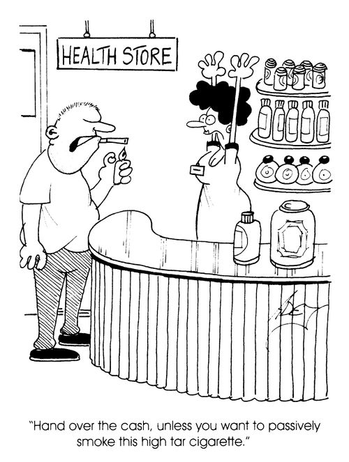 Health Store - "Had over the cash or I smoke.. "