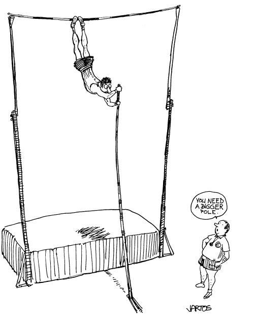'You need a bigger pole.'