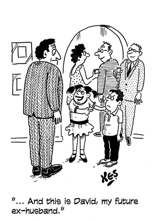 '... And this is David, my future ex-husband.'