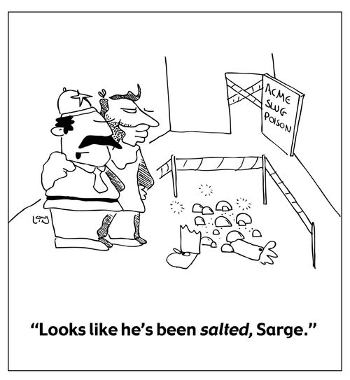 "Looks like he's been salted, Sarge.2