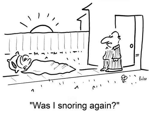 'Was I snoring again?'