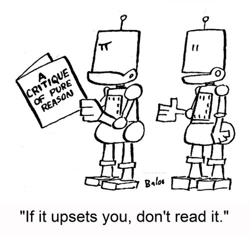 'If it upsets you, don't read it.'