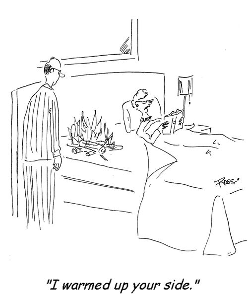 'I warmed up your side.'
