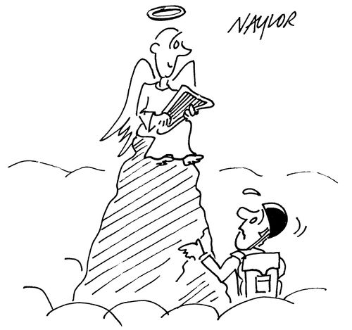 Mountain Climber Finds Angel at the Top.