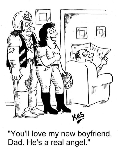 'You'll love my new boyfriend, Dad. He's a real angel.'