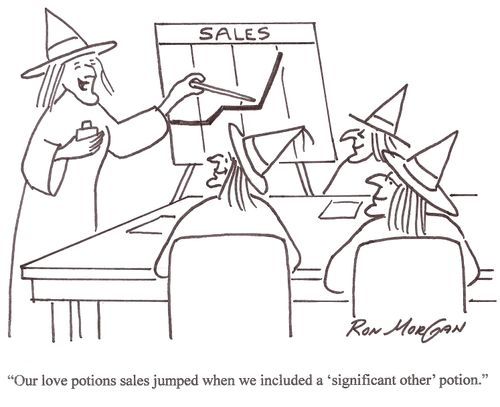 'Our love potions sales jumped when we included a 'significant other' potion.'