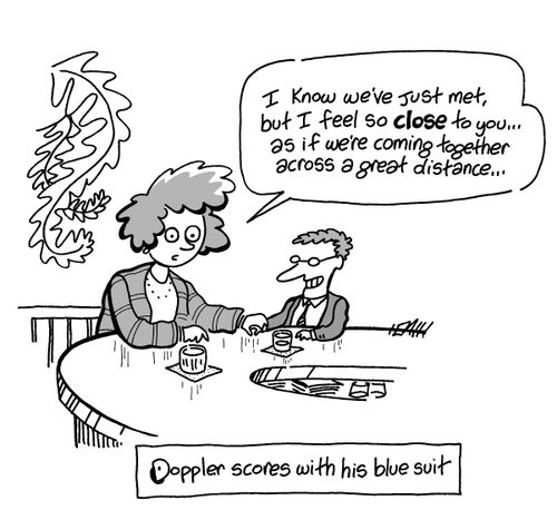 Doppler scores with his blue suit.