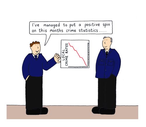 I've managed to put a positive spin on this month's crime statistics.