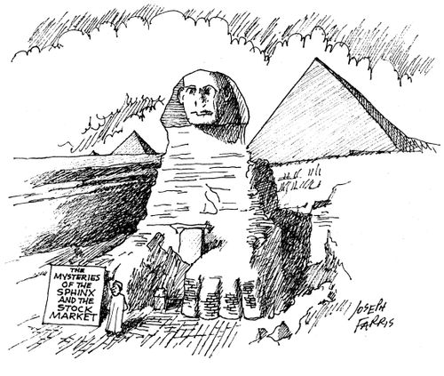 The mysteries of the Sphinx and the stock market.