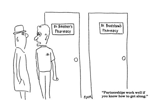 "Partnerships work well if you know how to get along."