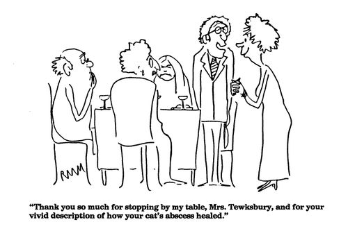 'Thank you so much for stopping by my table, Mrs. Tewksbury...'