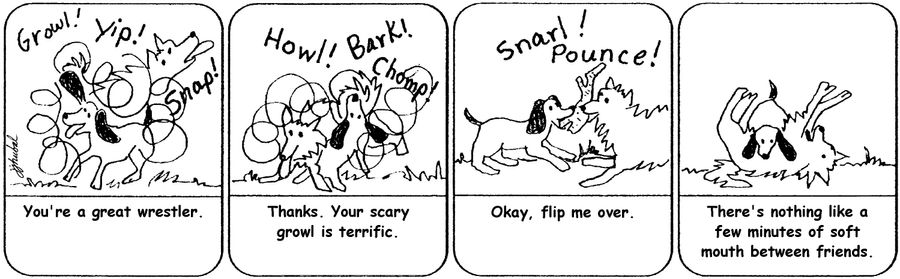 Dog Wrestling.