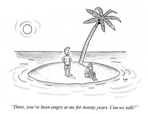 'Dave, you've been angry at me for twenty years. Can we talk?'