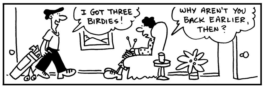 'I got three birdies.'