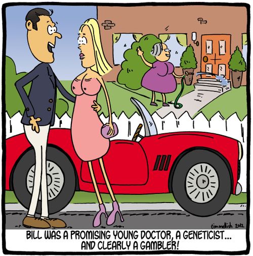 Bill was a promising young doctor, a geneticist. . .  and clearly a gambler!