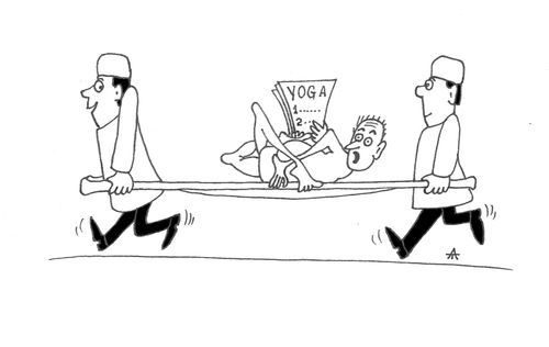 Yoga accidents.