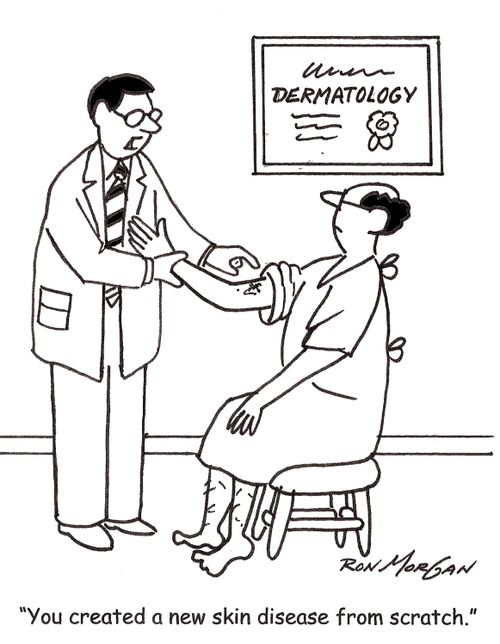'You created a new skin disease from scratch.'