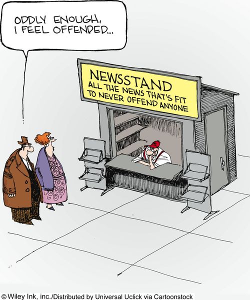 'Oddly enough, I feel offended...'