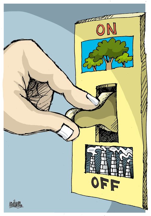 Turning the switch on the environment.
