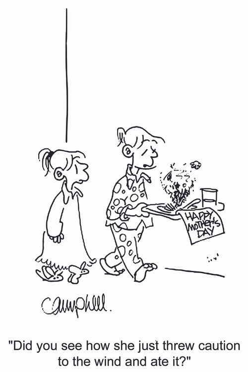 'Did you see how she just threw caution to the wind and ate it?'