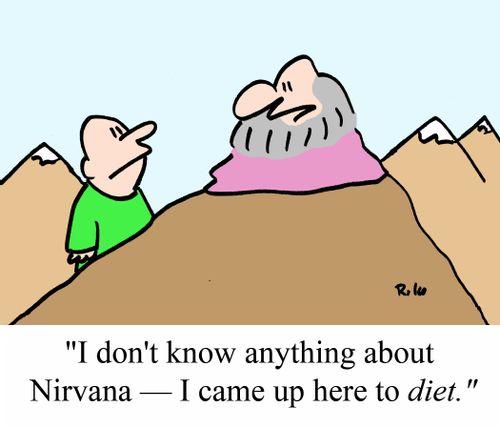 'I don't know anything about Nirvana - I came up here to DIET.'