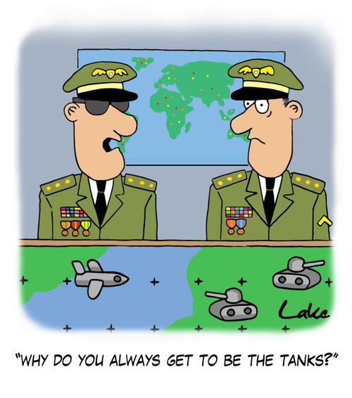 'Why do you always get to be the tanks?'