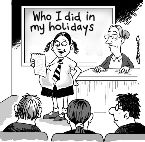 Who I did in my holidays.