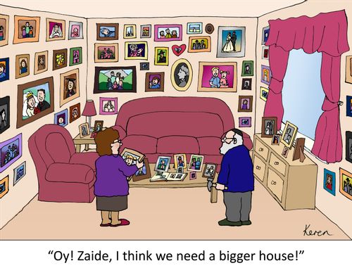 'Oy! Zadie, I think we need a bigger house!'