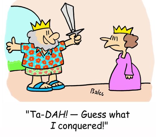 'Tah-DAH! -- Guess what I conquered!'