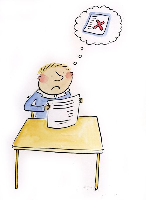 Exam panic.