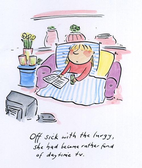 Off sick with the lurgy.