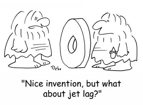 'Nice invention, but what about jet lag?'