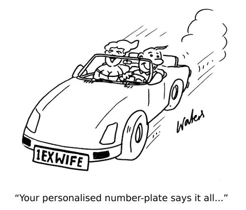'your personalised number-plate says it all...'