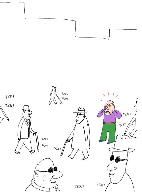 The only man who can see.