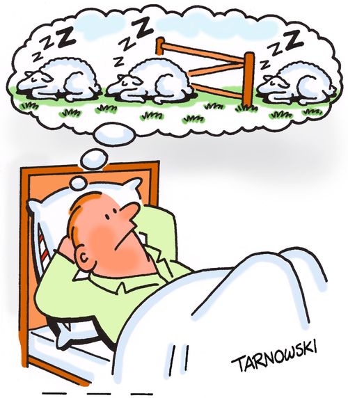 Counting sleeping sheep.