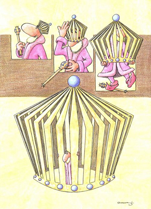 Monarch trapped within his sovreignty