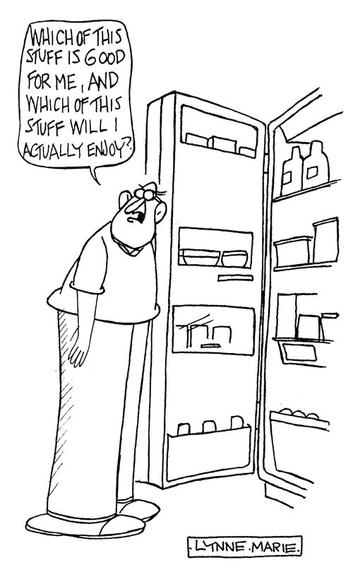 'Which of this stuff is good for me, and which of this stuff will I actually enjoy?'