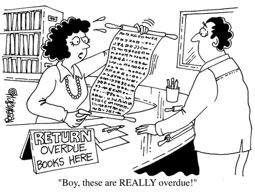 "Boy, these are really overdue!"