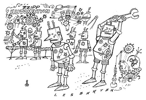 Robots hitting each other