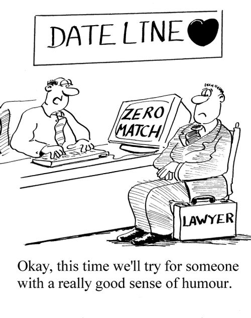 'Okay, this time we'll try for someone with a really good sense of humour.'