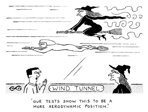 'Our tests show this to be a more aerodynamic position.'